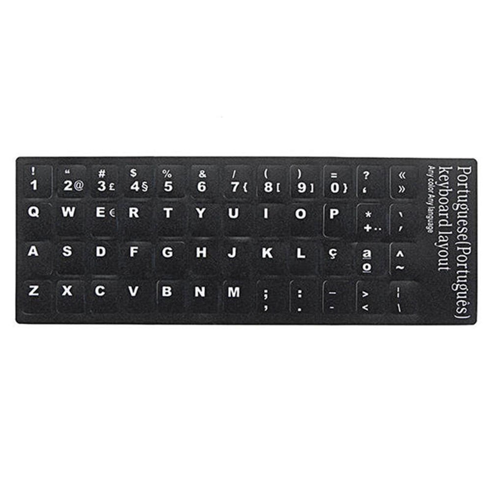 Computer Letters Keyboard Sticker Russian Spanish Arabic Italian German French Portuguese Keyboard Stickers for Computer
