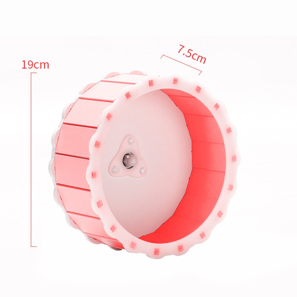 Rueda de ejercicio para hámster, ratón silencioso giratorio para correr, disco para mascotas, juguete deportivo para correr, Hamster: Pink