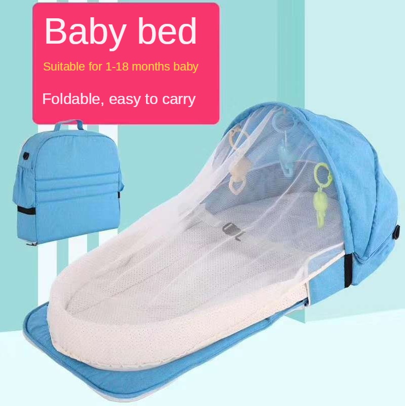 Bærbar foldbar babyseng rejse babyseng myggenet med åndbar baby sovekurv mobil tremmeseng baby