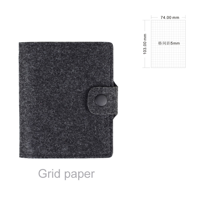 Mini Pocket Notebook Memo Pad Wool felt Note Book Stationery Traveler Journal Stationery To Do List Tear Checklist Note Pad