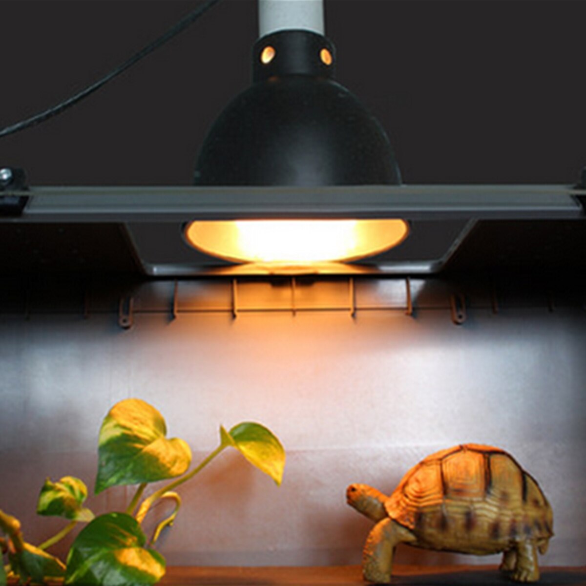 E27 Keramik Wärme UV UVB Lampe Licht Halfter Für Aquarium Amphibien Reptil Schildkröte Lampenschirm mit Schalter