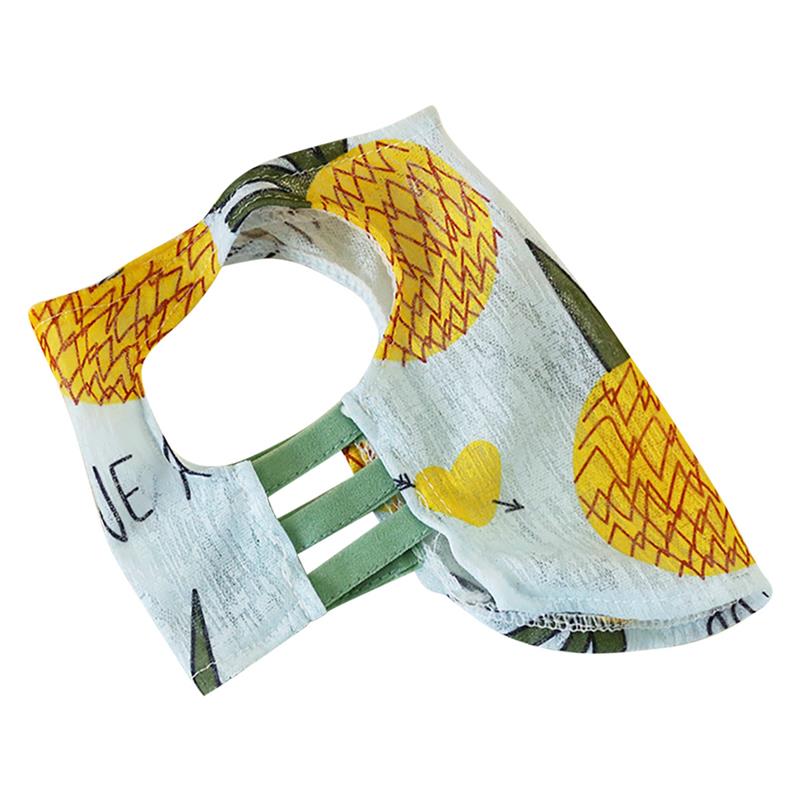 Kamizelka dla szczeniaka śliczne fajne oddychająca kamizelka dla psa koszula dla buldoga francuskiego corgi odzież dla zwierząt kot strój ubrania dla psów dla małych zwierząt domowych: ananas XL