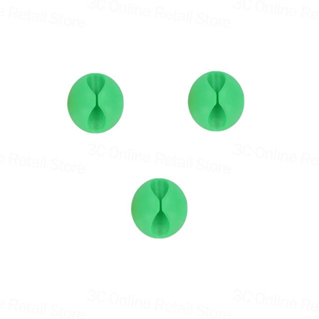 Enrouleur de câble organiseur de câbles, Clip de câble bureau organisateur de câbles USB Table sécurisée: Green 3