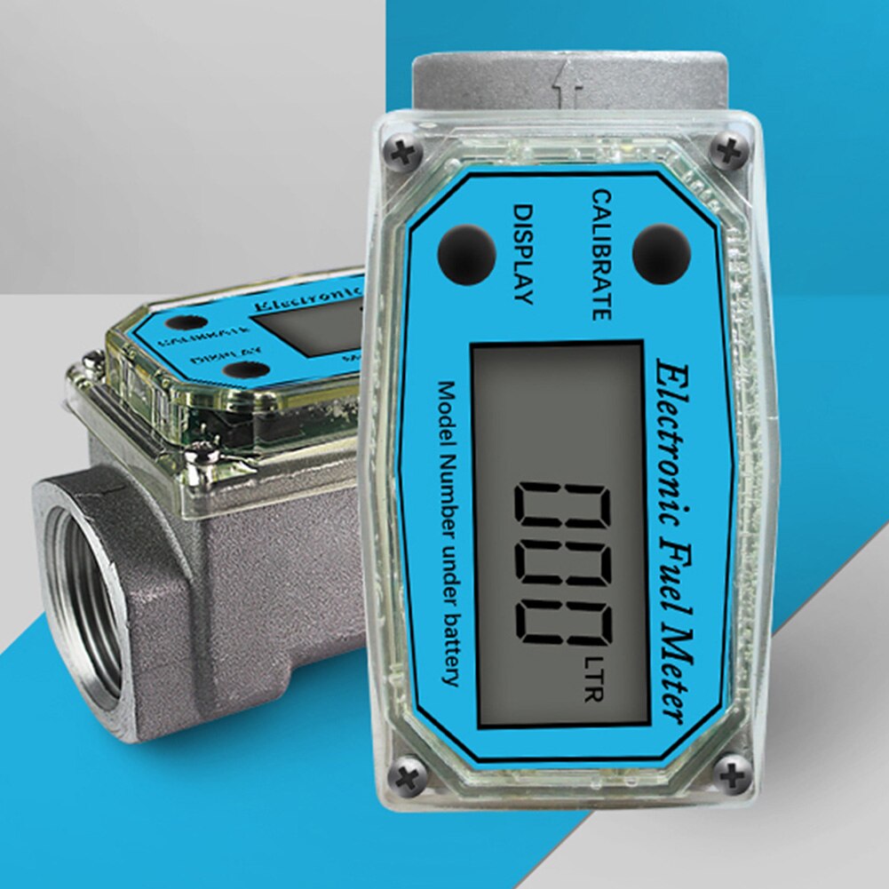 K24 Flow Meter Portable Aluminum Alloy Adjustable Digital Display Multipurpose Electronic Measuring High Accuracy Easy Operate