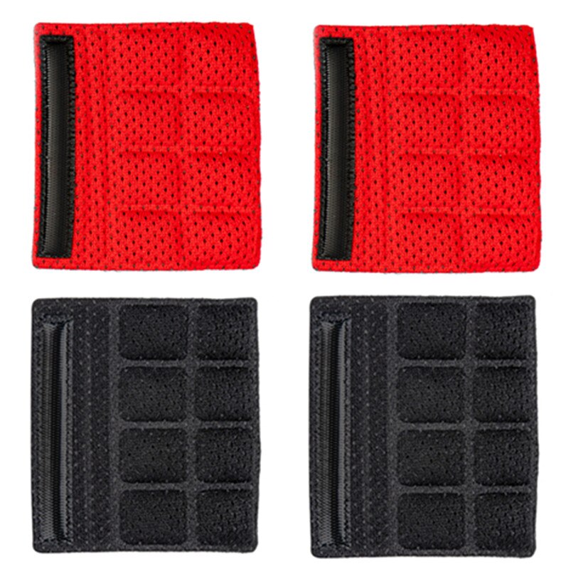 Helmet Chin Pads Foam Pads Set Chin Strap Padding Replacement Universal for Cycling Bike Motorcycle Helmet 4PCS: Red 2PCS Black 2PCS