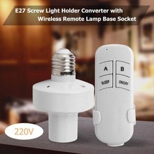 E27 Draadloze Afstandsbediening Lamp Licht Lamp Houder Cap Socket Switch Schroef Light Holder Converter Lamp Base Socket