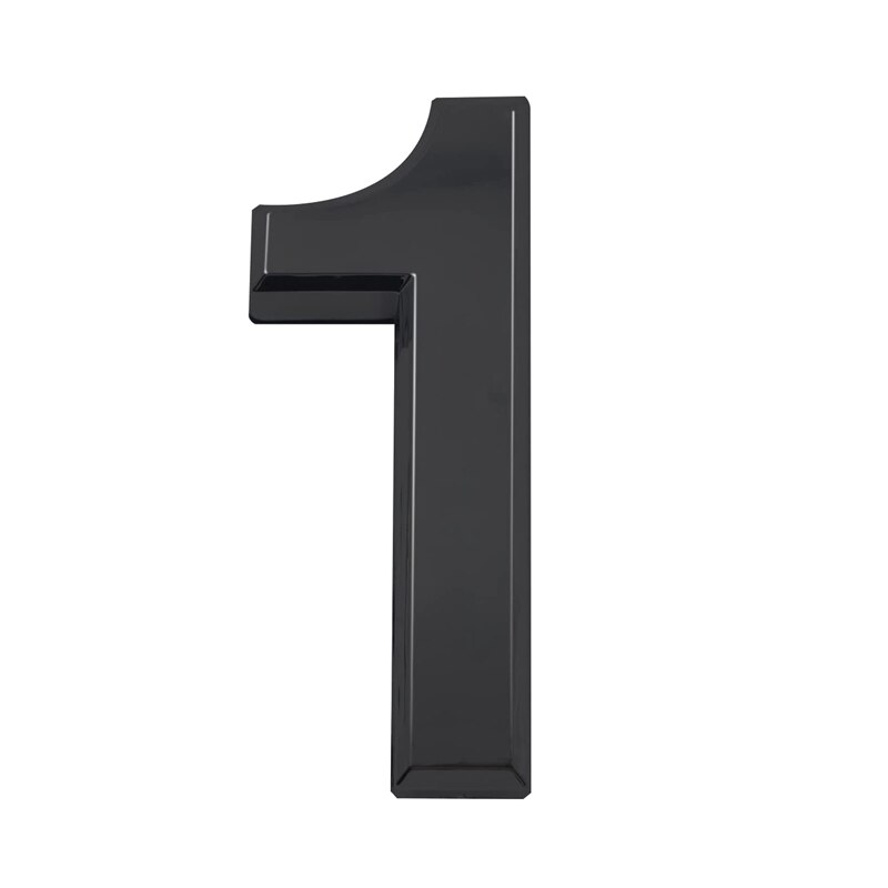 10cm 3D Style Self Adhesive House Numbers and Letters Door Address Number Stickers for Apartments Mailbox Office Hotel Room: 1