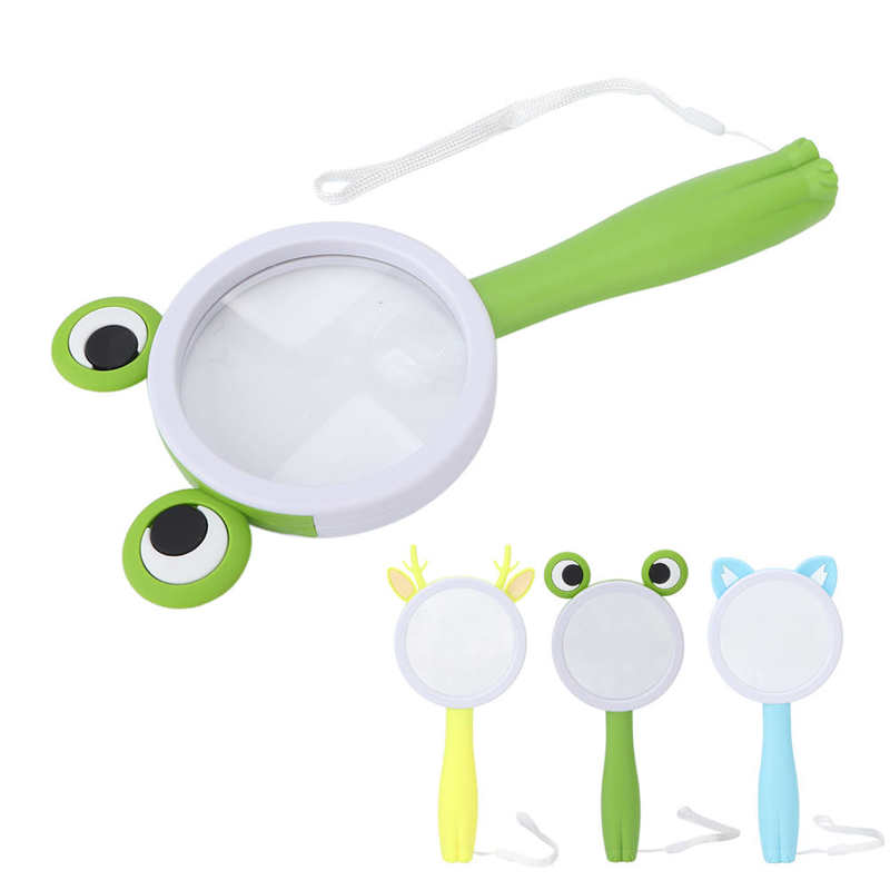 Handheld Magnifier Cute Appearance Kids Reading Magnifier for Kids Science Experiment