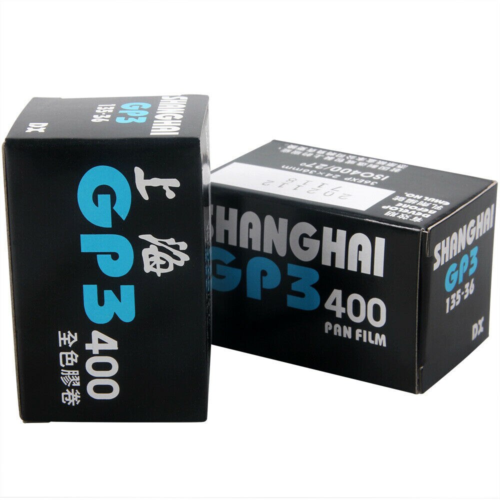Shanghai GP3 36EXP 135/35mm Rolle Film ISO 400 Schwarz & Weiß B/W Negative 12