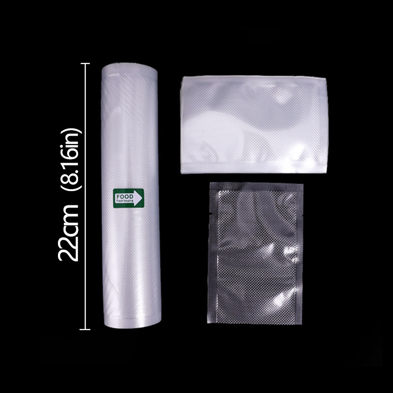500cm/Rolls Food Vacuum Bags for Sous Vide Storage Packaging bag for Vacuum Sealer Meat Fruits Vegetables: DARK GRAY