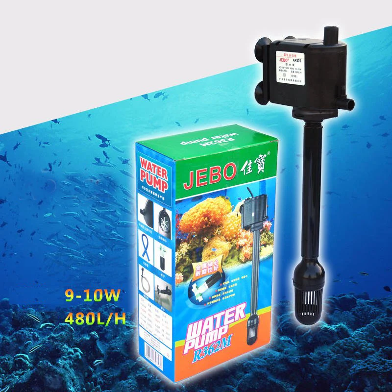 Jebo R362M Aquarium Aquarium Filterung System Tauch Wasser Filter 480L/H 10W Aquarium Filter