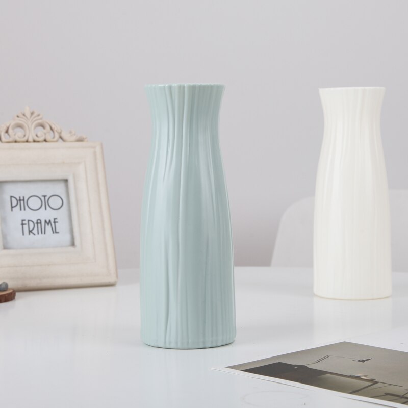 Europäische kreative einfache Simulation kunststoff Vase transparent waterper grüNe pflanze getrocknete blume wohnzimmer blume tisch stück