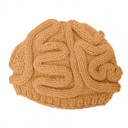 Mutsen Hoeden Spoof Horror Hersenen Gebreide Hoed Grappige Warm Cap Party Hoofddeksels Fotografie Props Caps Hoofddeksels Voor Party 14 Kleuren: Khaki