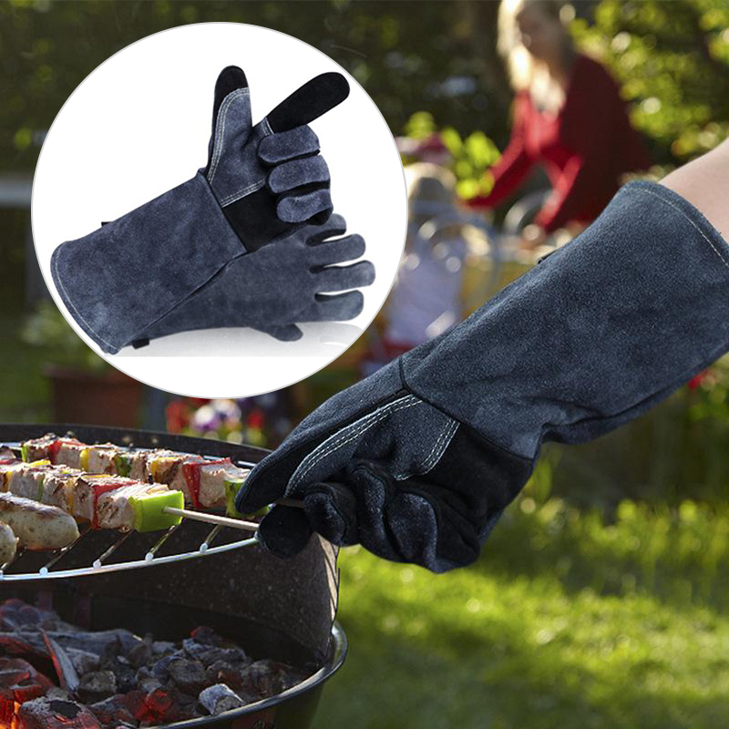 Flammhemmende handschuhe isolierte abdeckung schutz ölbeständig küche kochen