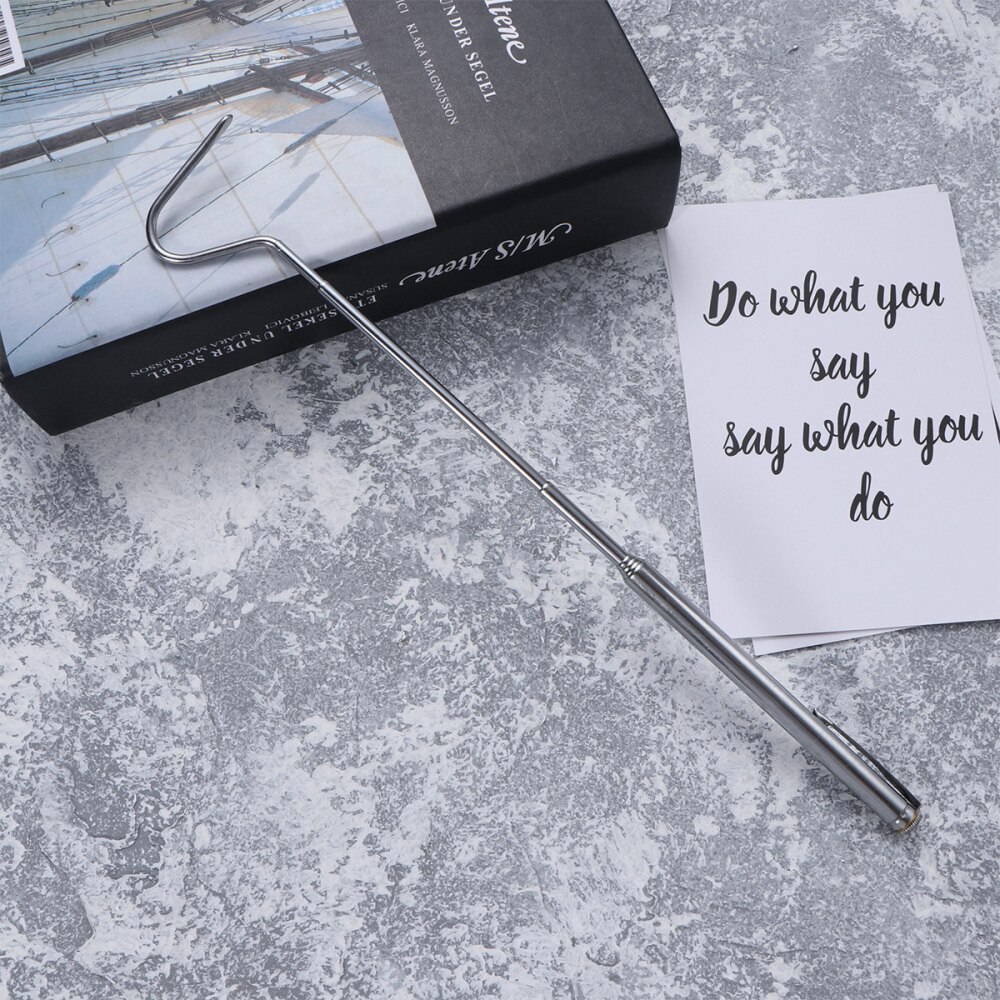 Roestvrijstalen slangenhaak intrekbaar reptielenherpgereedschap  (68cm)