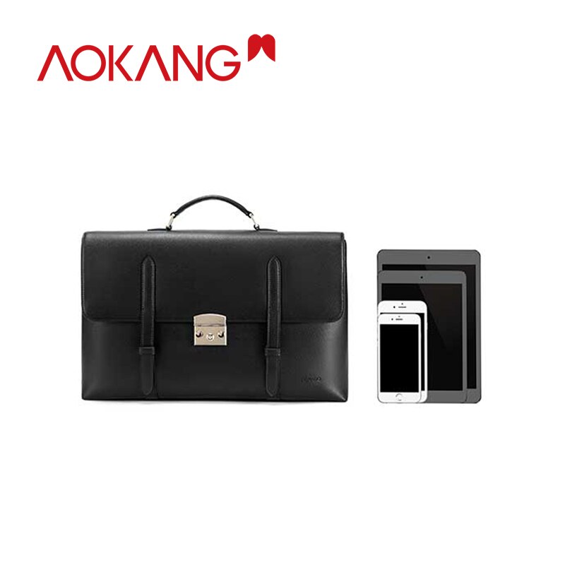 Aokang Mannen Aktetas Handtas Business Messenger Bag Man Laptoptas Bedrijfsaktentas pasta executiva masculino