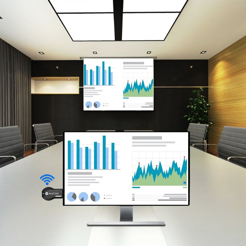 AnyCast M2 Plus TV Stick WiFi Display TV Dongle Receiver Wireless 1080P HDMI-compatible Android IOS DLNA Miracast Airplay