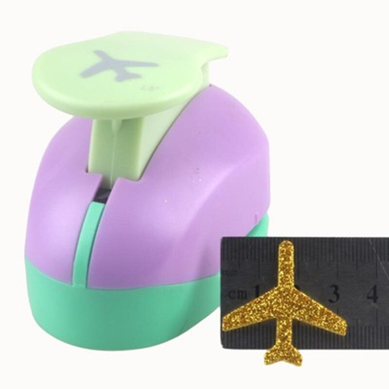 Free Ship 15mm-45mm Airplane shaped Craft Hole Punch Photo Frame Greeting Card DIY Tools Aircraft Paper and Eva Cutter