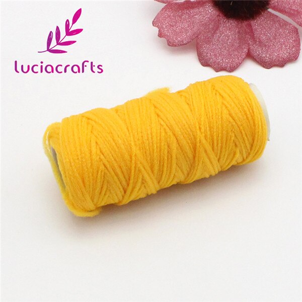 3 Roll /Lot Nylon Coil Elasticity Cord Screen Flower Material Florist Handmade Accessory C0212: orange  3rolls