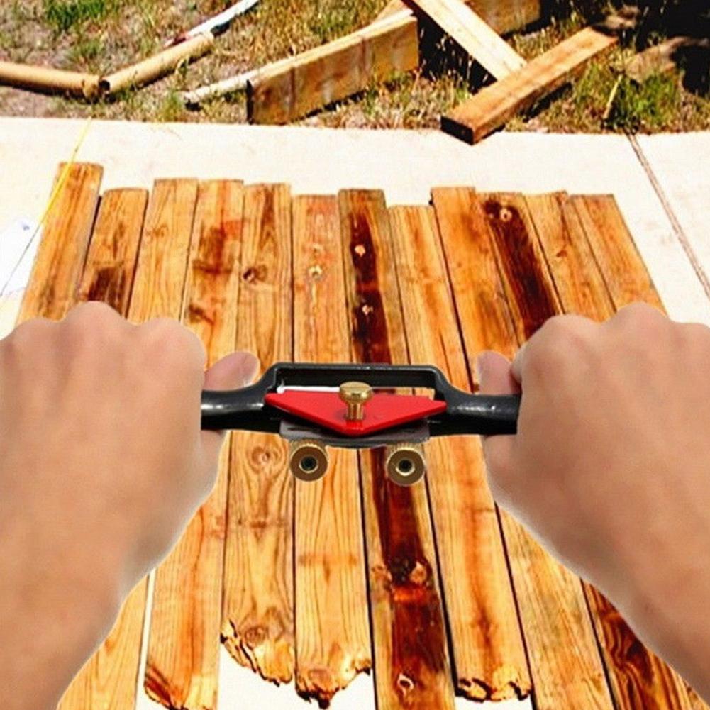 9 Inch Woodworking Hand Planer Blades Tool Deburring Router With Screw Adjustable Wood Planer Cutting Machine Edge Spoke Shave