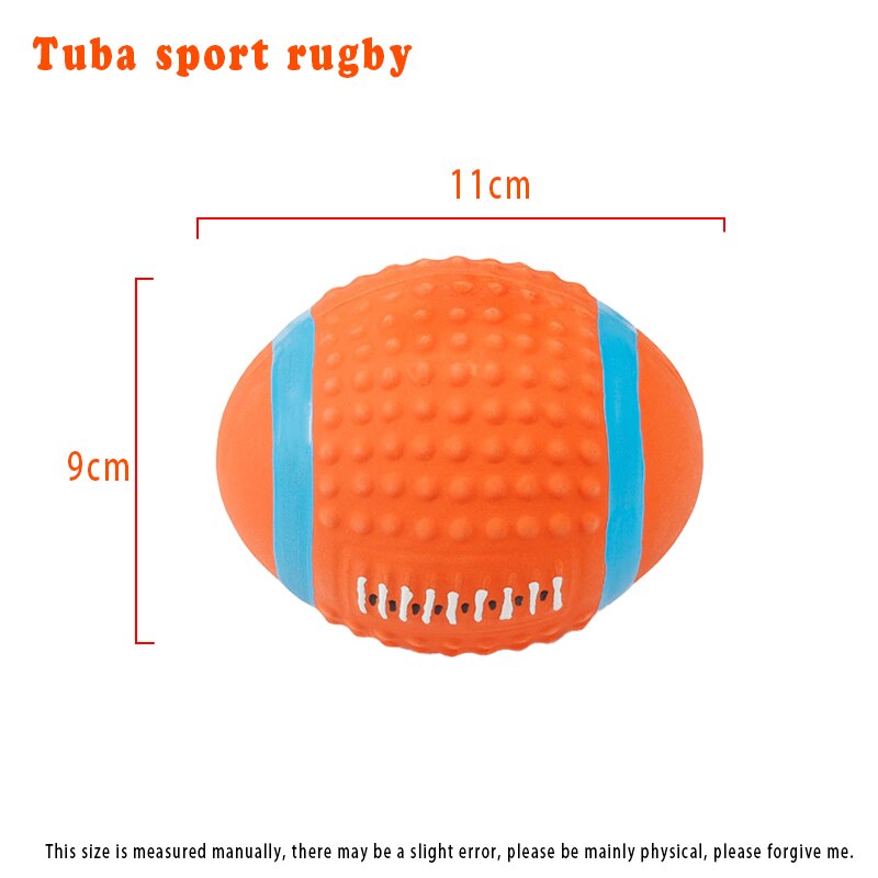 PU Slow Bounce Flat Rugby Foam Sponge Solid Ball, Soccer Ball, Volleyball, Dog Teeth Grinding Toy Ball