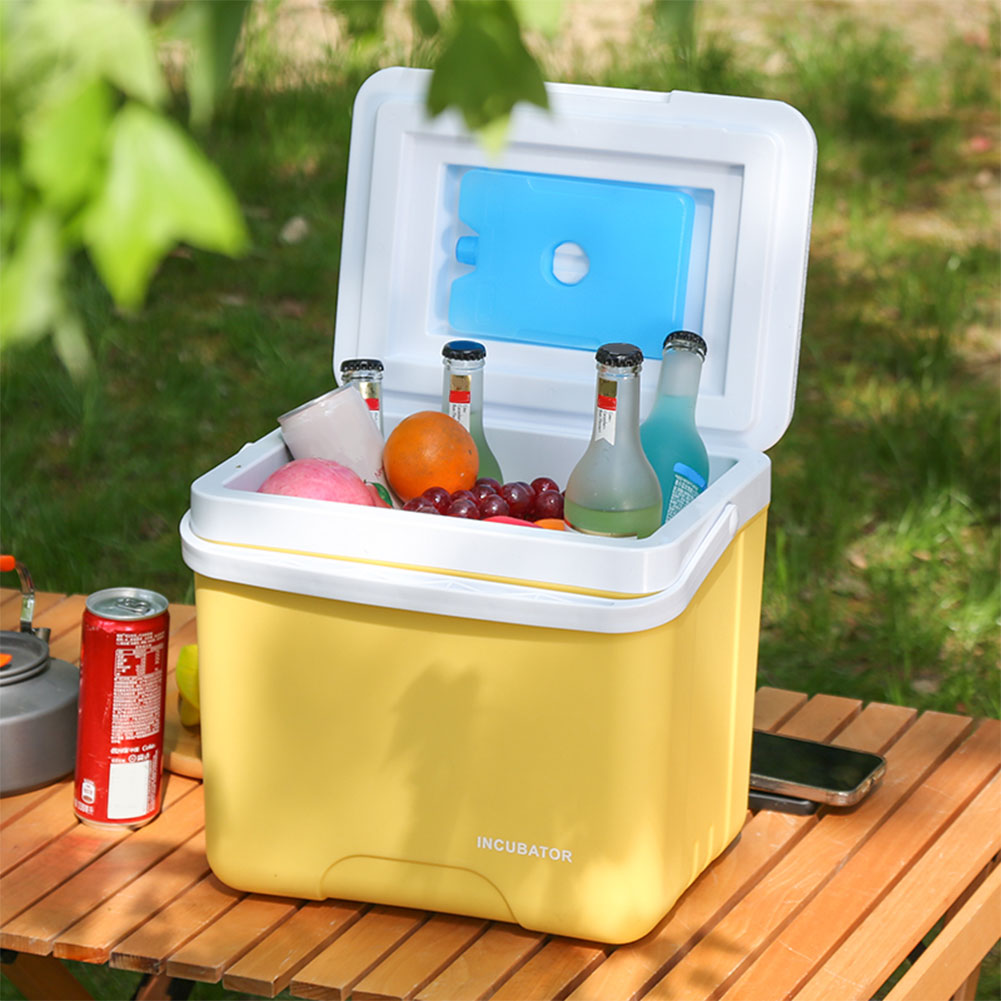 15L Insulated Ice Chest Portable Ice Bucket Outdoor Hard Cooler for Camping Picnic Beach Drink Beverage Fishing