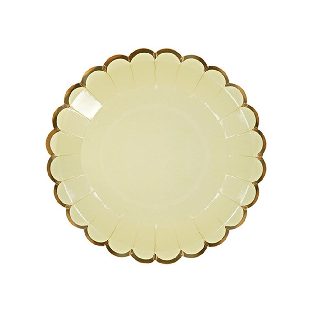 Met servet wegwerpbordset feestdagen papier bruiloft feest eetkamer diner servies bekers salade buiten picknick verjaardag