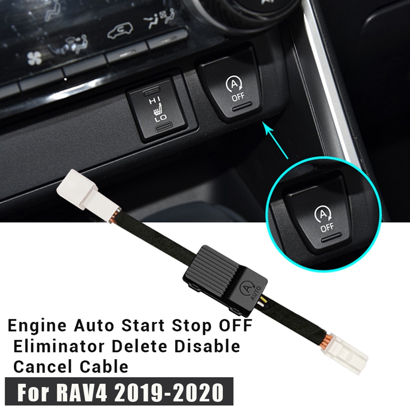 Car Automatic Stop Start Engine Off Device Eliminator Disable Plug Smart Stop Cancel Cable For Toyota RAV4 XA50 19-20: Default Title