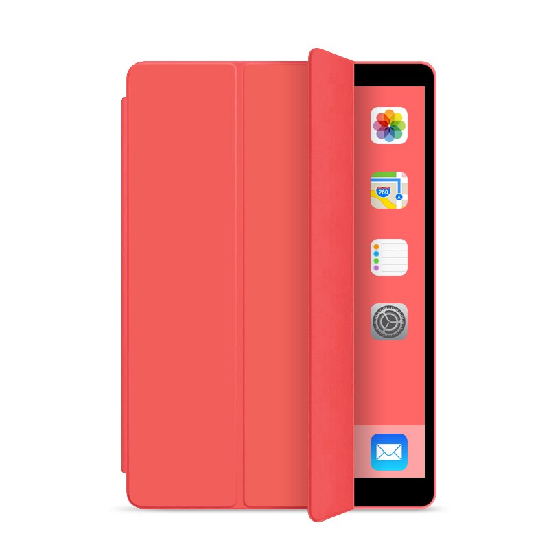 Case for iPad Air 3 10.5 Funda Slim Folding Stand Magnetic Auto Wake Sleep Silicone TPU Soft Smart Cover for iPad Air Case: Red