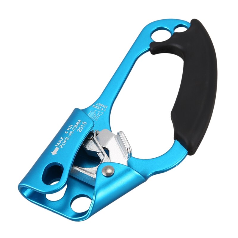 Hand Ascender Rock Climbing Tree Arborist Rappelling Gear Equipment for 8-1M Rope 4KN Load