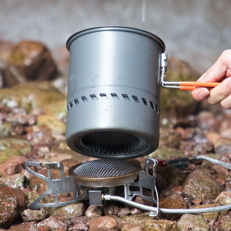 Utendørs varmeinnsamlerbytter pot bulin  s2400 camping piknik kokekar pot 1.5l