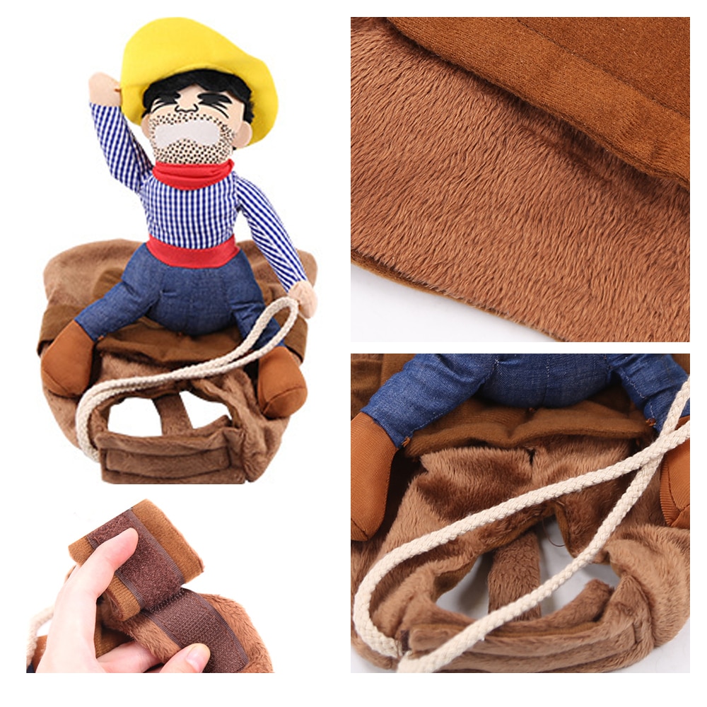 Novelty Halloween Dog Costumes Pet Clothes Cowboy Dressing Up Jacket Coats Funny French Bulldog Chihuahua Party Dogs Clothing