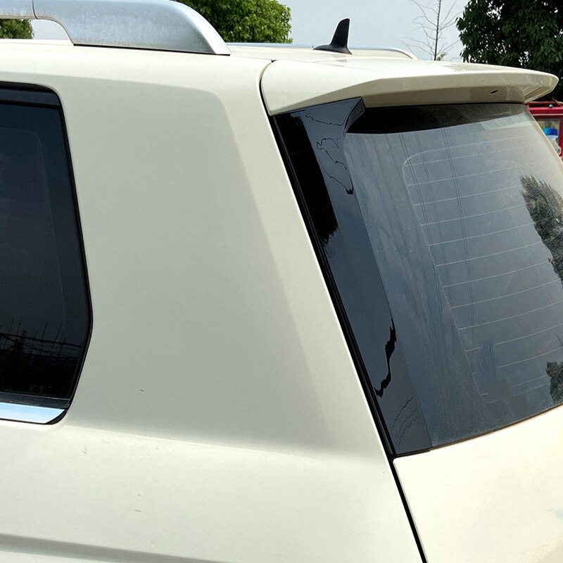 Autoachterspoilers 2 Stuks Glanzend Zwart Abs Auto Achterruit