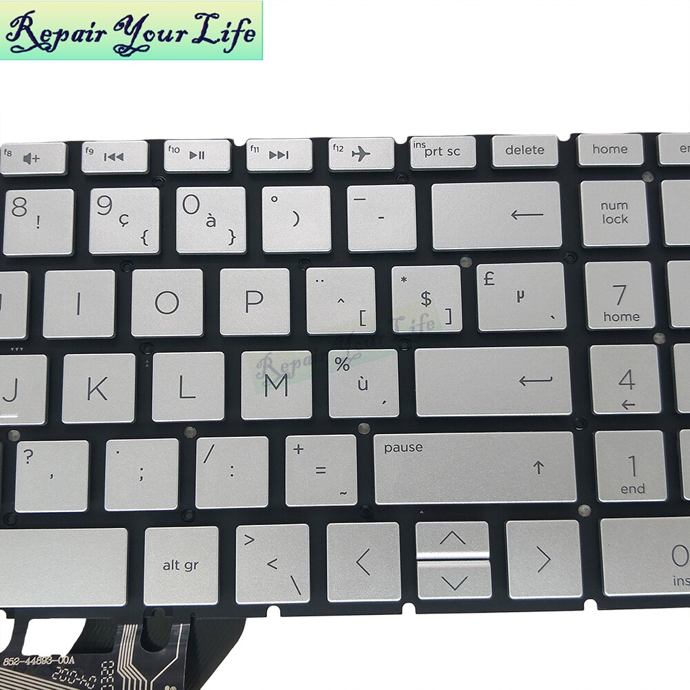 Ser teclado para HP 15-DA 15-DB 15-EC 15-CN 15-CW 15-da0000 15-DA0002DX belga retroiluminación blanca no accesorios de Marco