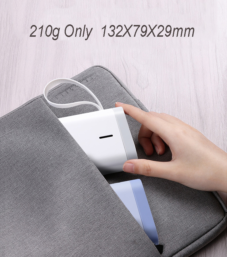 Mini langaton tarratulostin kannettava taskutarratulostin kannettava bluetooth lämpötarratulostin kotikäyttöön toimistotulostin  d11