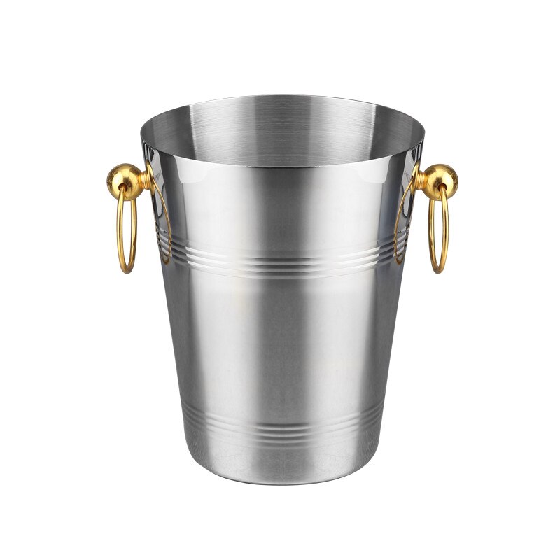 Stainless Steel wine ice Bucket Chiller golden Wine Bottle Cooler Champagne Beer Chiller Ice Barrel Silver Gold whiskey rack