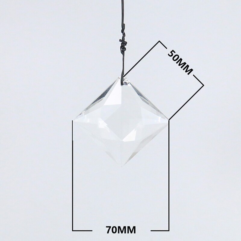 75mm vindue indretning suncatcher krystal prisme lysekrone vedhæng fest ornament hængende xms facetteret