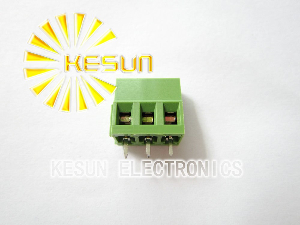 100 STKS KF128-5.08-3P KF128 3Pin 5.08mm Straight Pin PCB Schroefklemmenblok ROHS