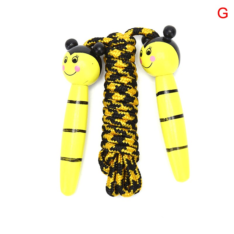 Animals Rope 1.98M/2.18M Lovely Cartoon Wood Handle Kids Children Skipping Jump Rope Sport Exercise Tool: G