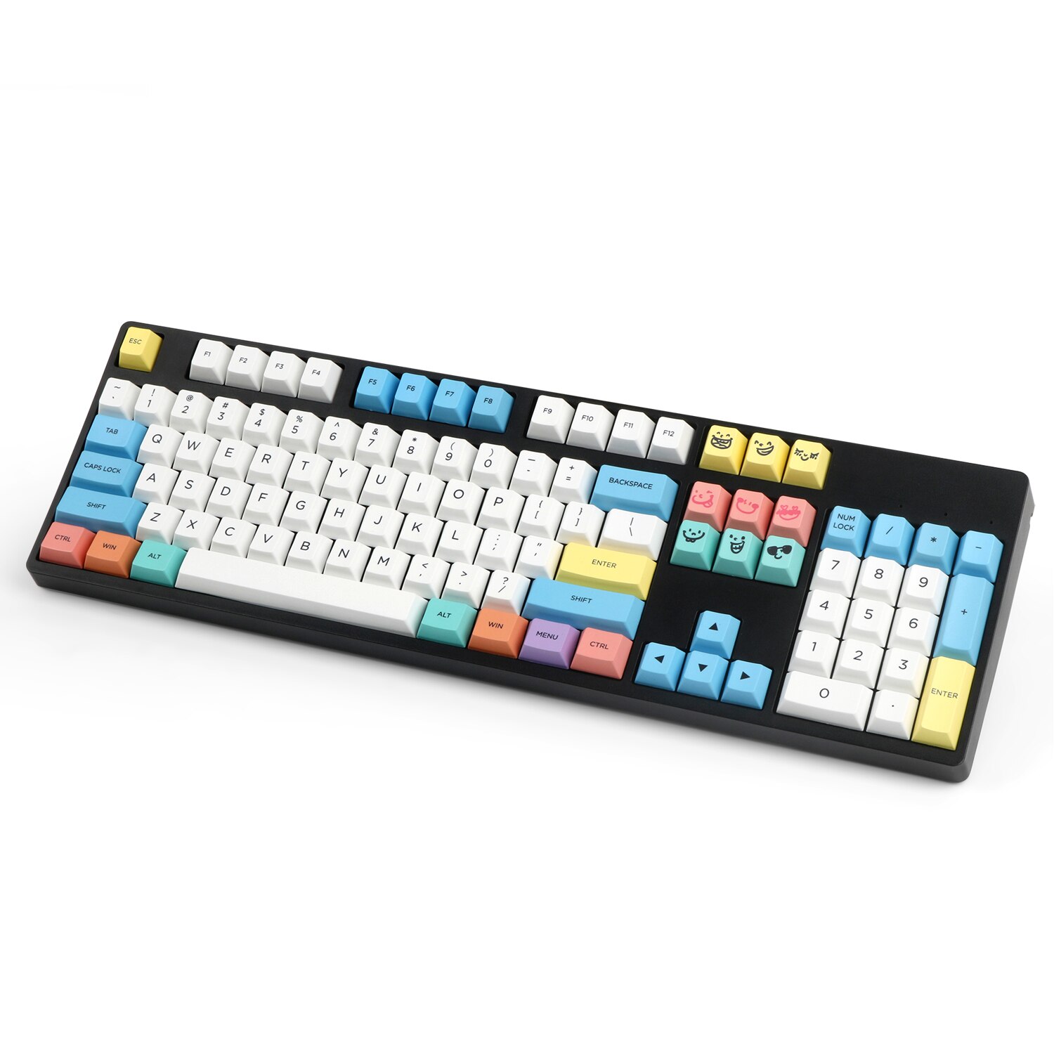 Cherry Profile Dye Sublimation Thick PBT Chalk Keyset Keycap For Cherry MX Switches Mechanical Keyboard