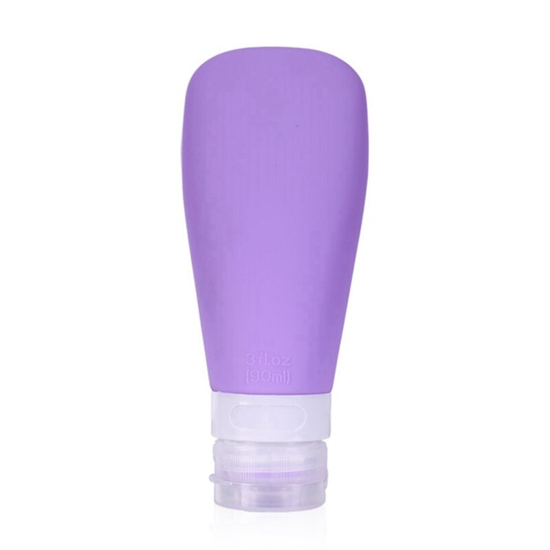1 stk 60ml 90ml genopfyldelig silikone flaske rejse shampoo flaske lotion rejse pakning presse flasker bærbar kosmetik beholder