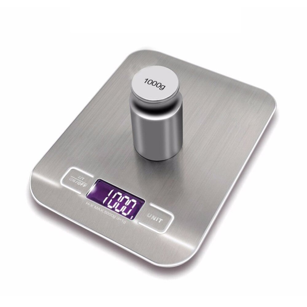 Ozeri Digital Kitchen Weight Scale Household Food Scales Electronic Stainless Steel Slim LCD Digital Electronic Weighing 5/10KG
