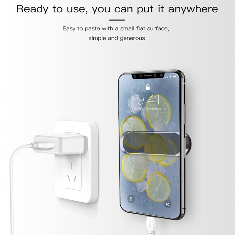 Oppselve Mini Strip Shape Magnetic Phone Holder Stand For iPhone Huawei Xiaomi Wall Metal Magnet Car Mount Dashboard Car Holder