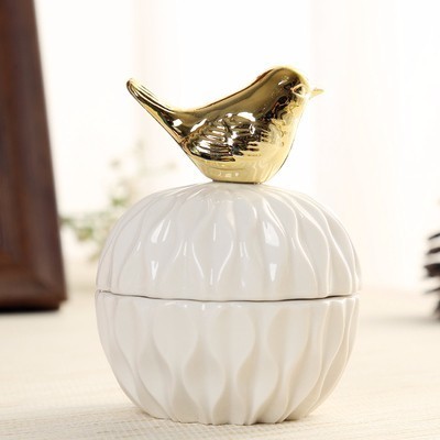 Rosa geometriske dyr keramiske smykkeskrin giftering smykkeboks med krystallholder øredobber smykkeoppbevaringsboks håndverk: D