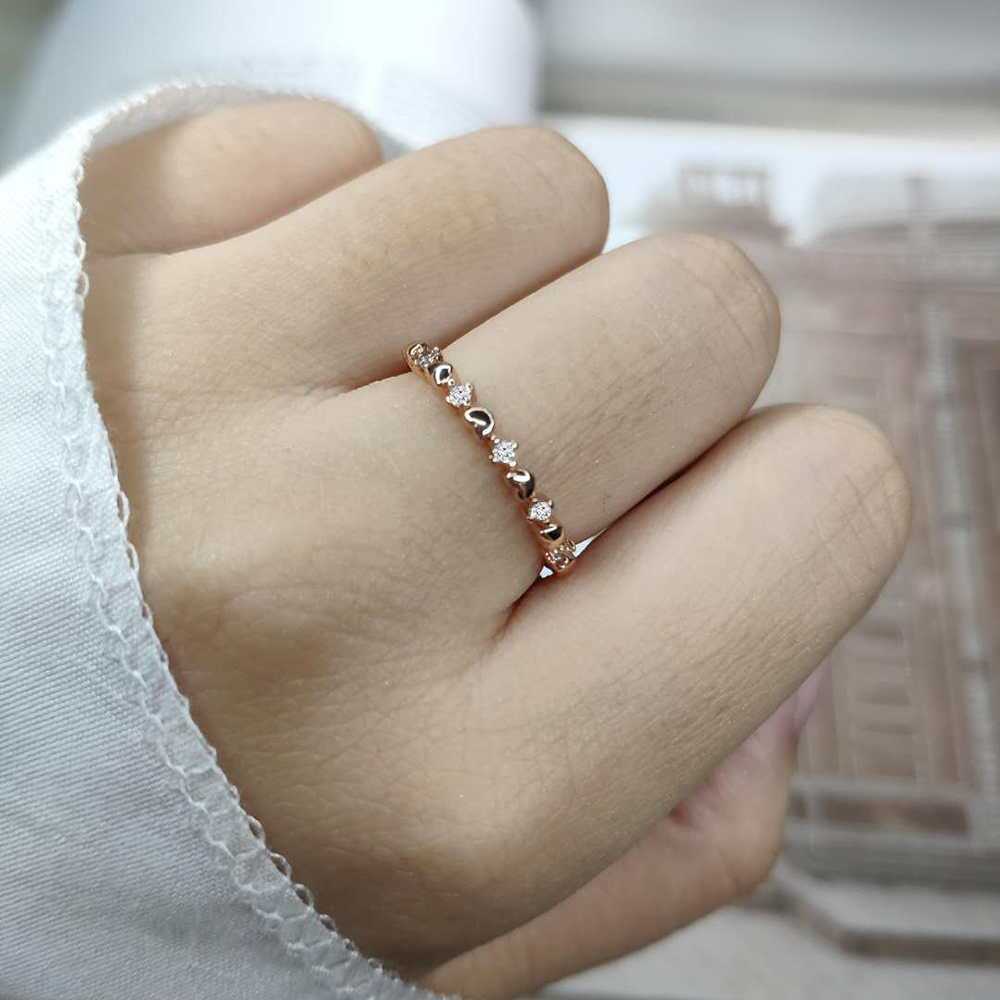 Zhouyang Geometrische Ringen Voor Vrouwen Unieke Stijl Grote Zirconia Zilveren Kleur Bruiloft Engagement Mode-sieraden R655