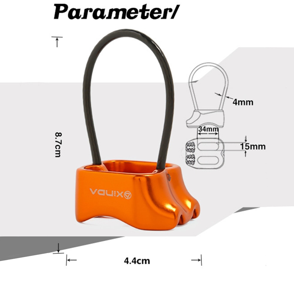 Rappel ATC Belay Device Hiking Rock Mountaineering Equipment Descender Outdoor Camping Travelling Climbing Accessories