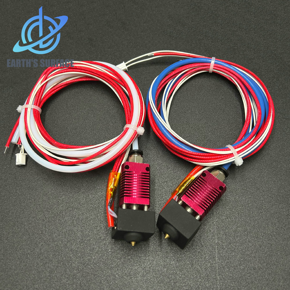 DB-MK8 extrusora Hotend kit J-Head End Kit 0,4mm/1,75mm para V5 Ender3/V2 CR10/CR10S/Pro 2 en 1 Hotend Kit pieza de impresora 3D