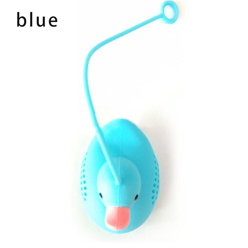 Food Grade Theezeefjes Herbruikbare Keuken Accessoires Losse Blad Diffuser Thee-ei Siliconen Eend Vorm Thee Zak Met String
