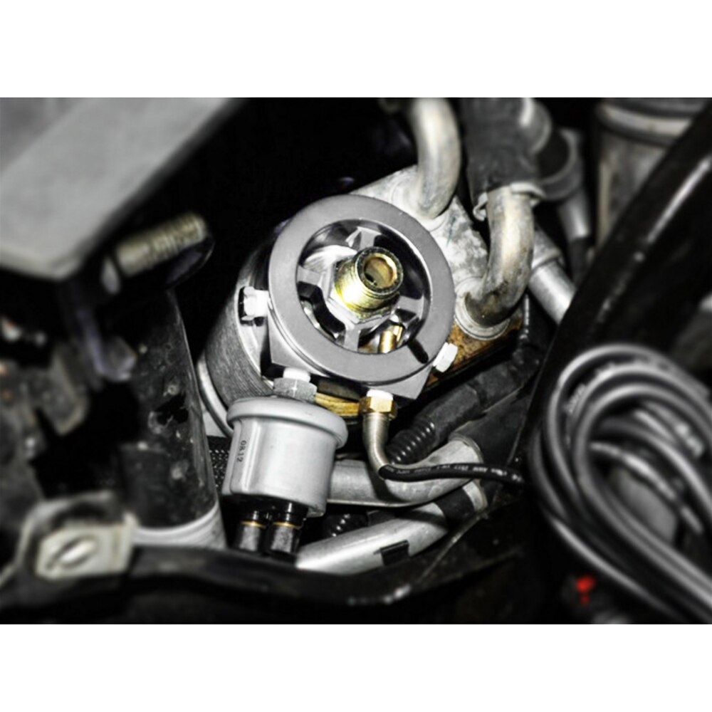 Universal Car Oil Temperature gauge and Oil Pressure gauge Cooler Filter Cooler Sandwich Adapter Relocation kit Connectors