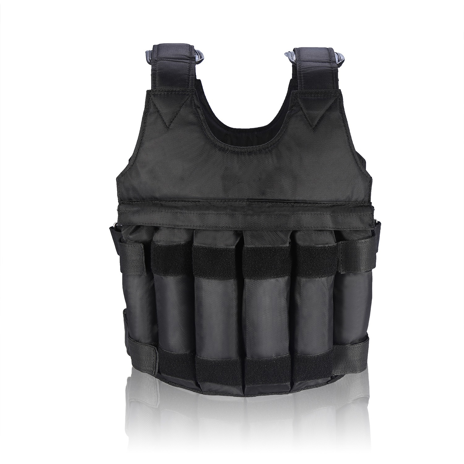 Allenamento fitness 50kg carico massimo regolabile allenamento vuoto gilet pesi vuoto fitness gilet pesi vuoto: Default Title